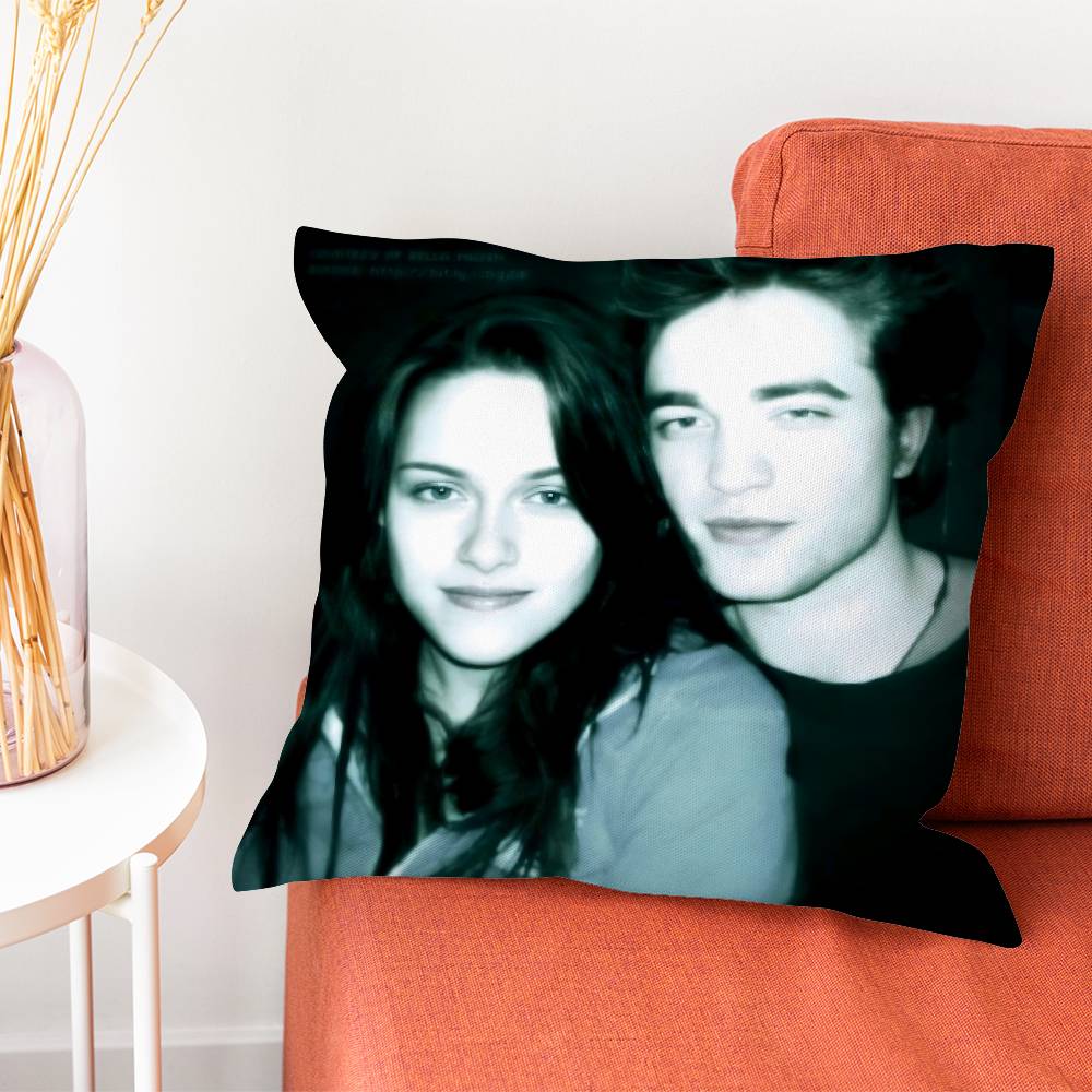 T-Twilight Saga Pillow Case Plush Fabric Soft Double-Sided Printed Sofa Warm Winter Home Gift Cushion Cover