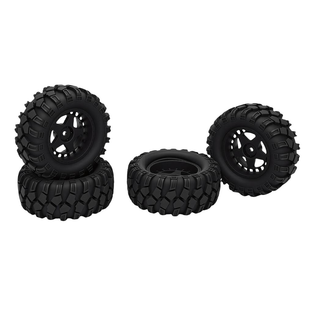 4 Pcs RC Car Tire Fit for HSP 94186 16208 16209 16210 1 14 1 16 Trucks 80mm Rubber Plastic RC Crawler Wheel
