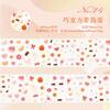 Journal GO 5x200cm Kawaii Simple Doodle Tape Sticker for Journaling Greeting Cards Scrapbooking Journal DIY Cute Mini Stickers