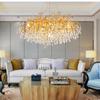 Elegant French Luxury Crystal Chandelier with Water Drop Design for Dining Rooms and Villas