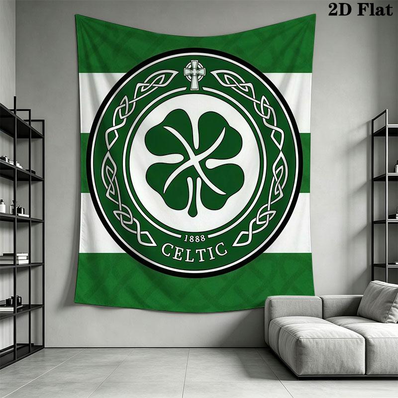 Celtic Football Club C Wall Hanging Printed Fabric Blanket Decorative Tapestries for Bedroom Living Room Home Decor