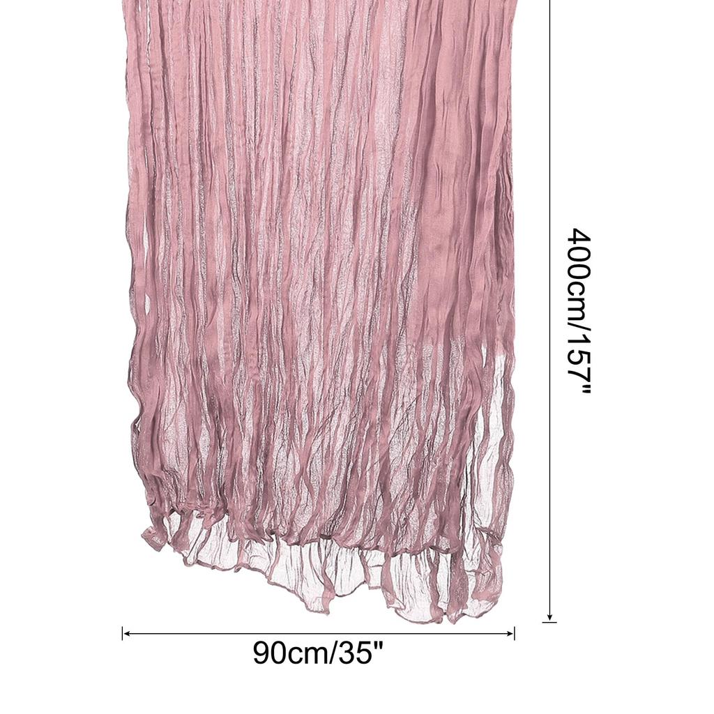 Uxcell 13ft Cheesecloth Table Runner 90cm X 400cm Rustic Gauze Tablecloth Sheer Runner for Wedding Bridal Party Table Decoration Rustic Red
