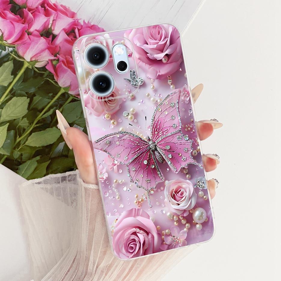 For Oppo Reno 14 Pro Case Reno14 F 5G Colorful Flowers Painted Cover Soft Slim Phone Case For Oppo Reno 14F Reno14 FS Pro Fundas