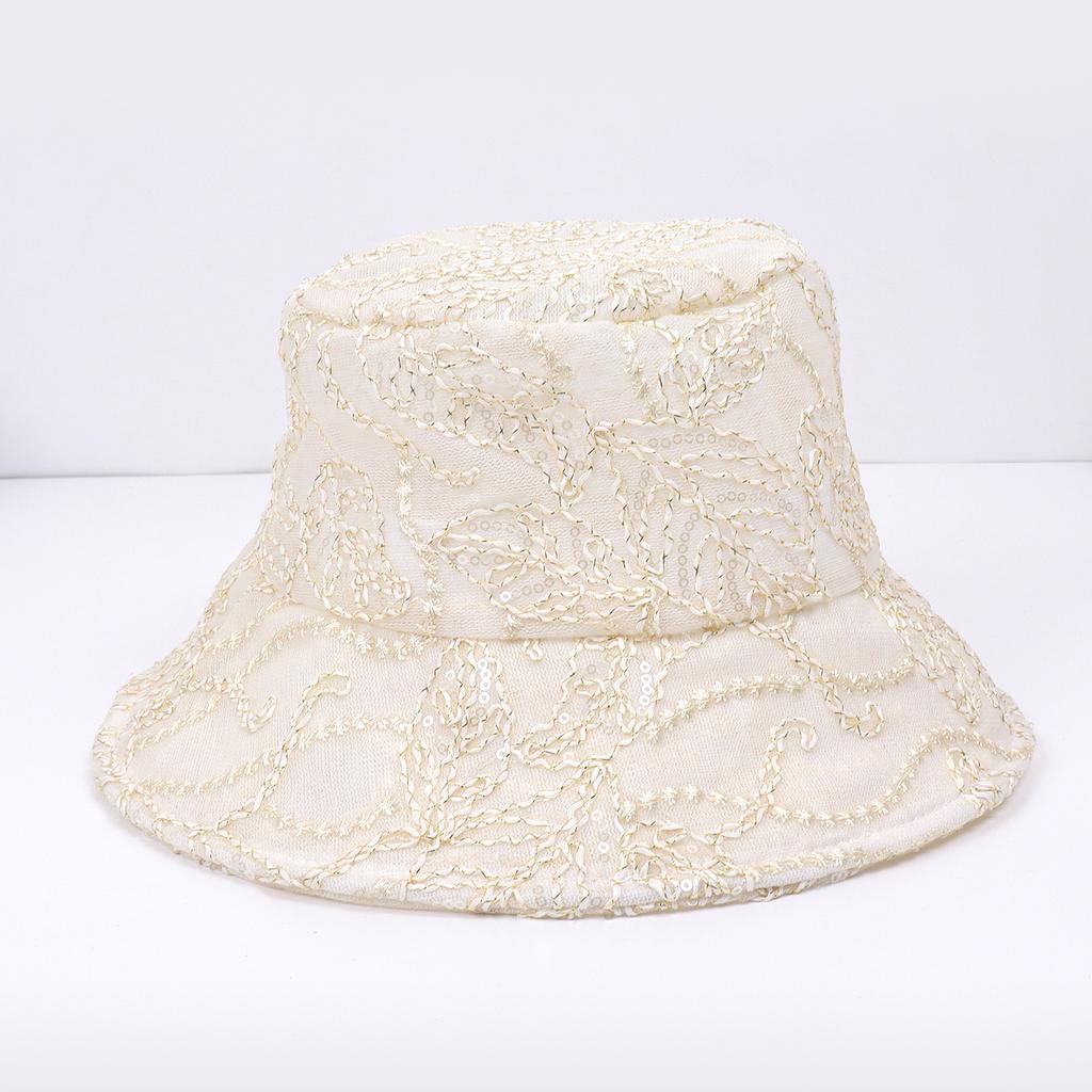 Sequin Mesh Fisherman's Hat Children Show Their Faces Small Versatile Bucket Hat Summer Thin Breathable Sun Hat Sunscreen Basin Hat