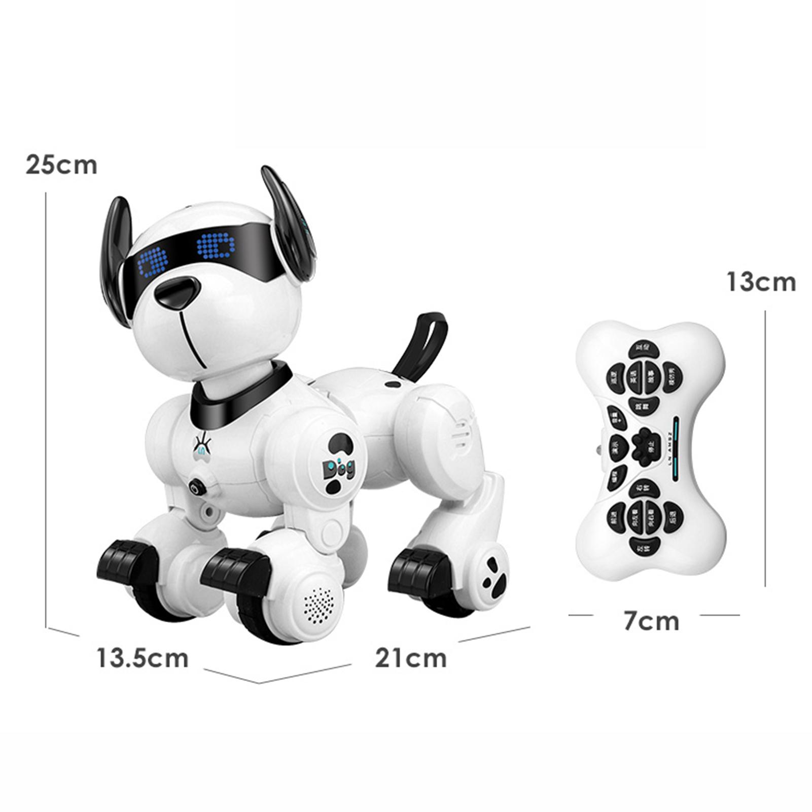 

Remote Control Programming Smart Dog Robotic Patrol Dog Programmable Remote Control Dog Intelligent Patrol Dog Toy белый
