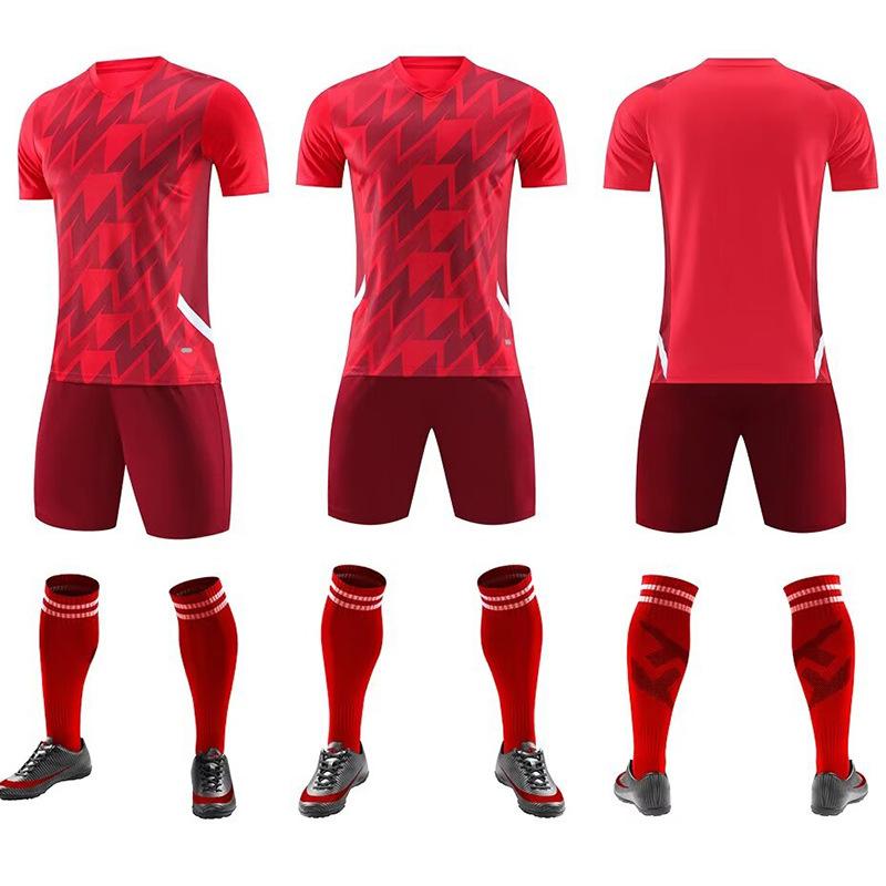 Football Suit Set Men'S Light Board Training Suit Competition Jersey Children'S Adult Short-Sleeved Sportswear Jersey Group Buying Men'S Summer