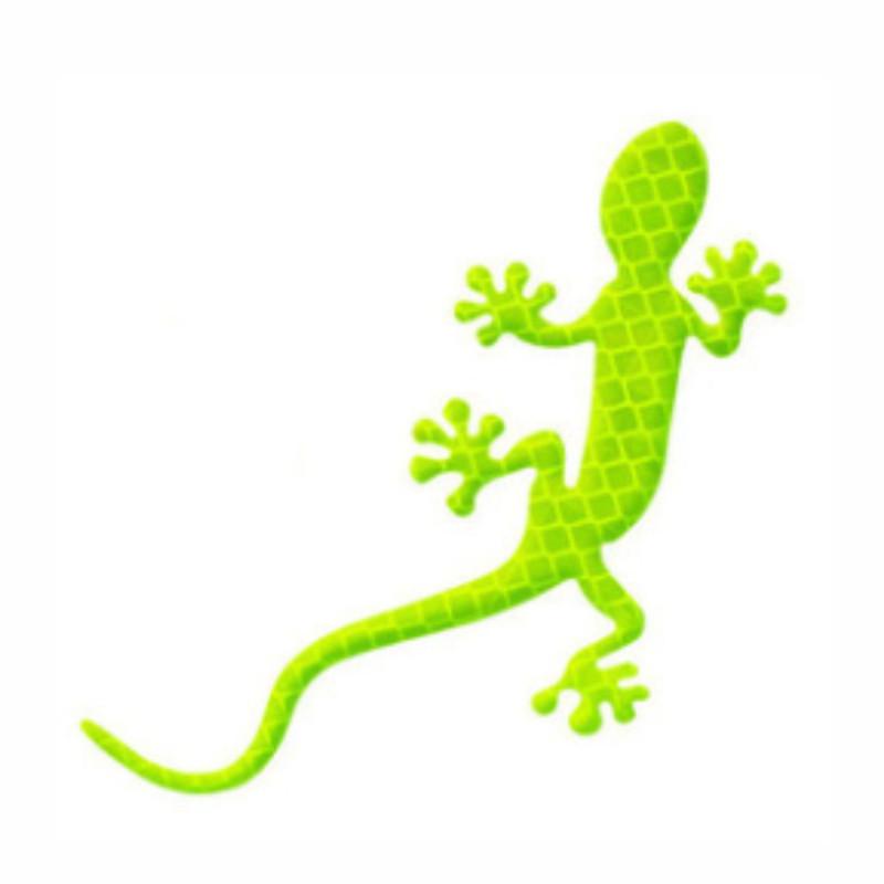 Светоотражающая наклейка на автомобиль в виде геккона, PVC, 3D-наклейки с животными, светоотражающая полоса для ночного вождения, светоотражающая наклейка на окно