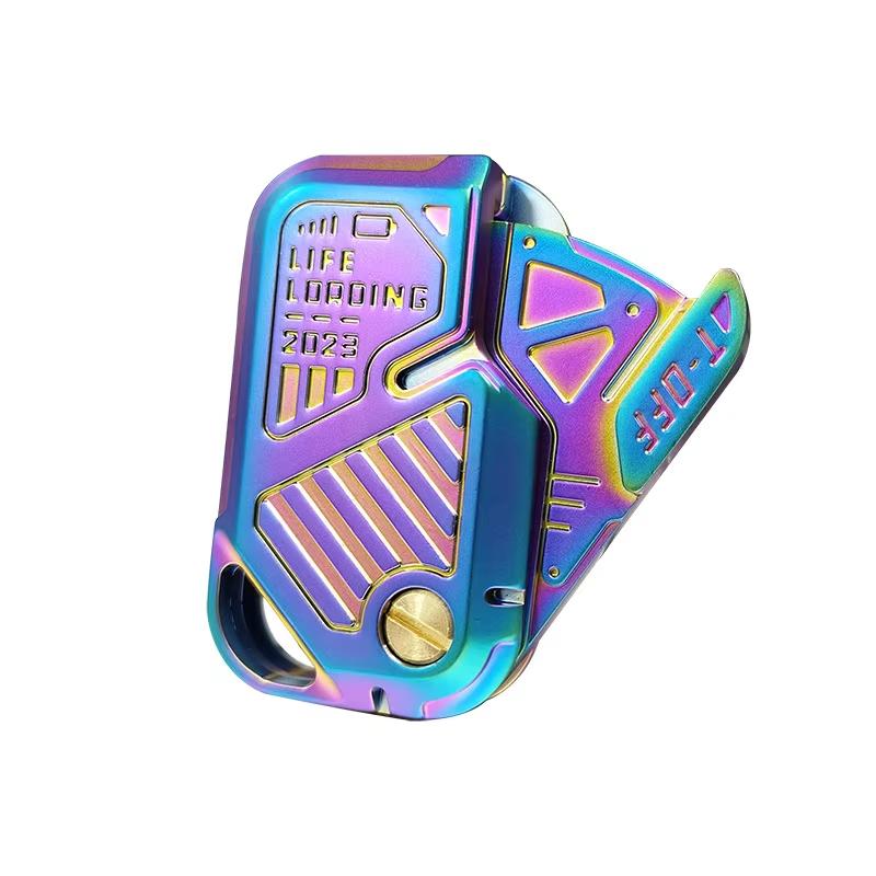Magnetic Push Card Mechanical Slider Pushing Plate Throwing Cards Stress Relief Toy Edc Metal Antistresse Relieve Stress Punnk