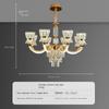 Lampadario di Cristallo Luce Soggiorno Moderno Semplice Atmosfera Camera da Letto Sala da Pranzo Luce Lampadario Soggiorno