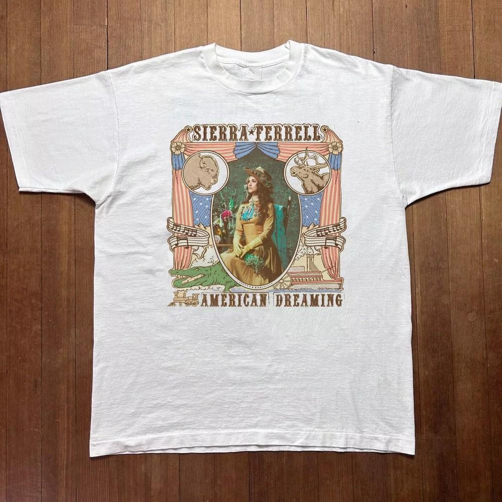 Sierra Ferrell Gift For Fans White T-Shirt Cotton All Size Unisex T-Shirt XXXL