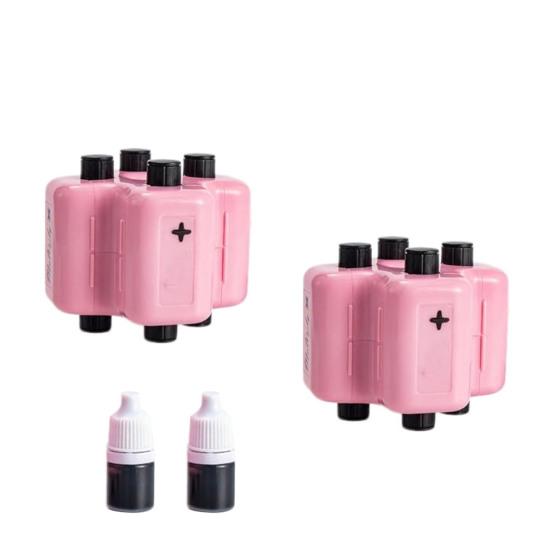 4 in 1 Math Roller Stamp Set Math Problems Generator Stamp with Refill Ink Randomized Addition Subtraction Multiplication Division Practice