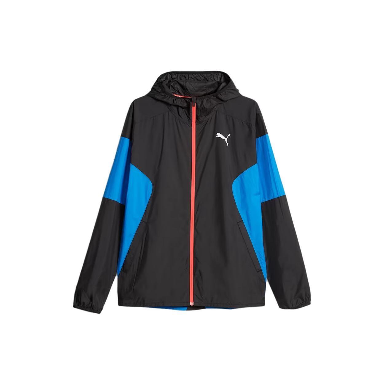 

Puma Легкая беговая куртка Свободный крой Капюшон Молния Куртка с длинным рукавом Мужская куртка Синяя 524041-51 S