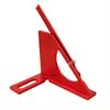 Imperial 180 Degree Adjustable 3D Adjustable Woodworking Square Protractor Aluminum Triangle Ruler With T-sqaure Scribing  Holes