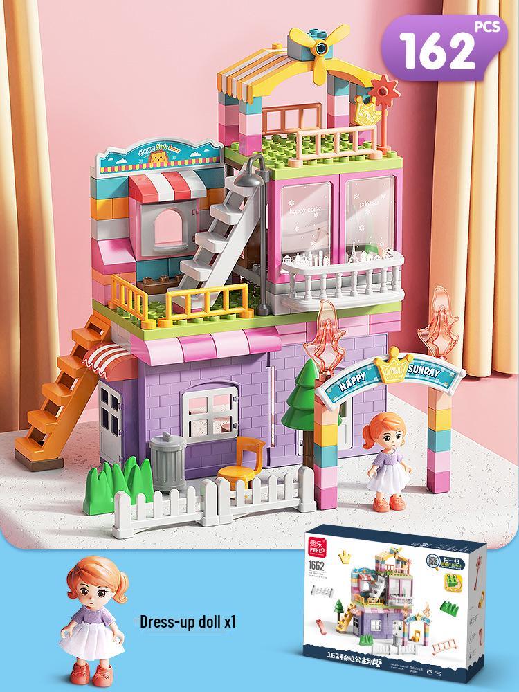 Compatible Large Particle Castle Building Blocks for Kids - Birthday Gift & Brain Teaser for Boys and Girls