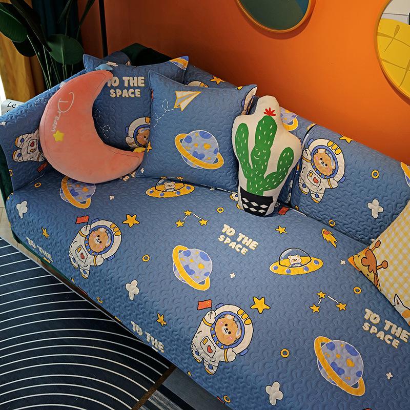 

Чехол для дивана Bohemia Geometric, полотенце, хлопковая ткань, мультяшный нескользящий чехол для дивана, угловое полотенце, коврики для гостиной 70x70cm 1pcs