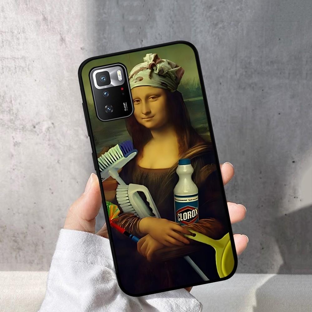 Mona Lisa Phone Case For Redmi Note 4 X 5 A 6 7 8 T 9 9S 10 11 11S 11Epro Poco M3 Pro
