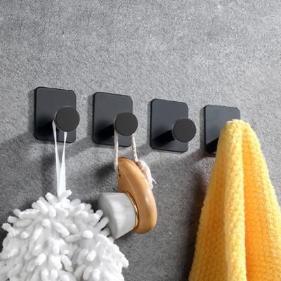 Hook Hooks Bathroom Stylish Versatile Self-Adhesive 4Pcs Wall Shower Organizer Towels Robes Clothes