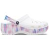 Crocs Classic Clog Tie-Dye Tamancos da Moda Tamancos Femininos Branco Roxo 207580-94S