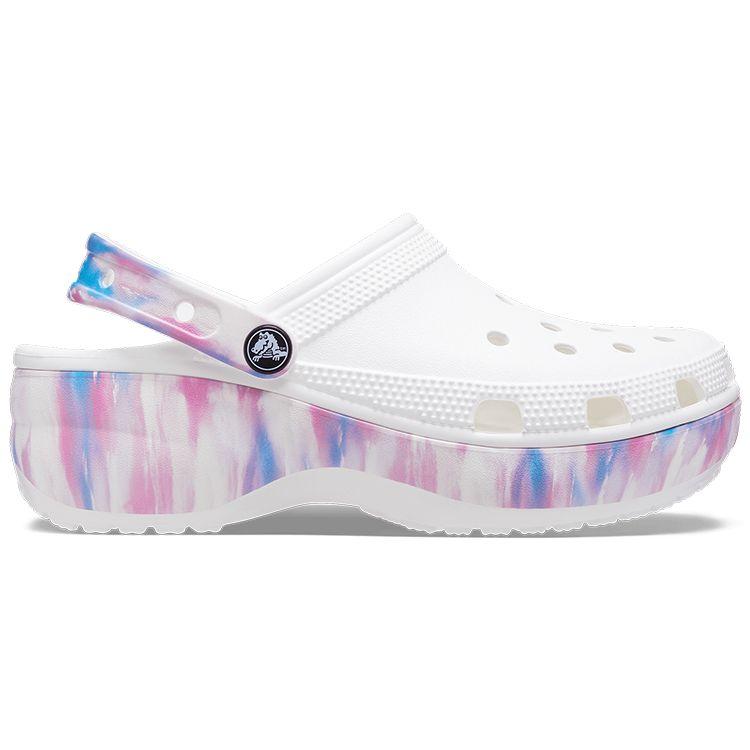 Crocs Classic Clog Tie-Dye Trendy Clogs Women Clogs White Purple 207580-94S