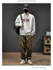 Men's 2025 Heavyweight Plus Size Brand Hoodie - Round Neck, Trendy Letter Print, Autumn/Winter Fashion.