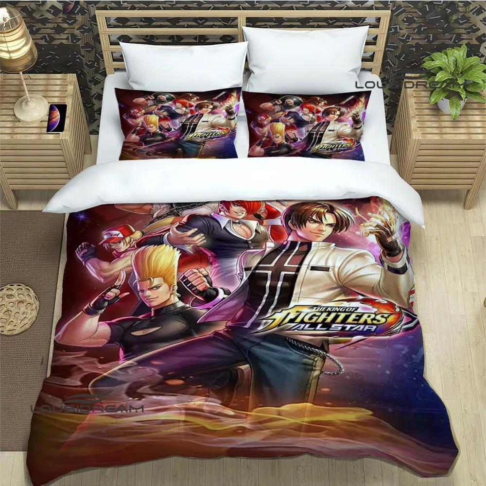 3D KOF game Cartoon Printed Bedding Sets exquisite bed supplies set duvet cover comforter set bedding set luxury birthday gift