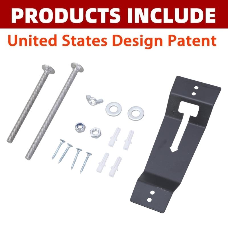 Utility Trailer Spare Tire Wall Mount Enclosed Trailer Wheel Brackets Stable Tire Storage Solution Spare Wheel Carrying