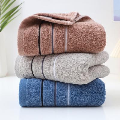 Ansiktshandduk i ren bomull med logojacquard - Absorberande, förtjockad presenthandduk