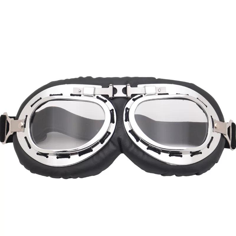 Motorcycle Goggles, Windshield, Helmet, Universal Retro Harley Motorcycle Riding Sun Protection, Windproof and Dustproof Off-Road Glasses