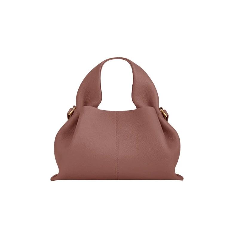 Trendy Wolkenleer Hobo Schoudertas voor Dames Mode Knödel Crossbody Portemonnee Dames Handtas