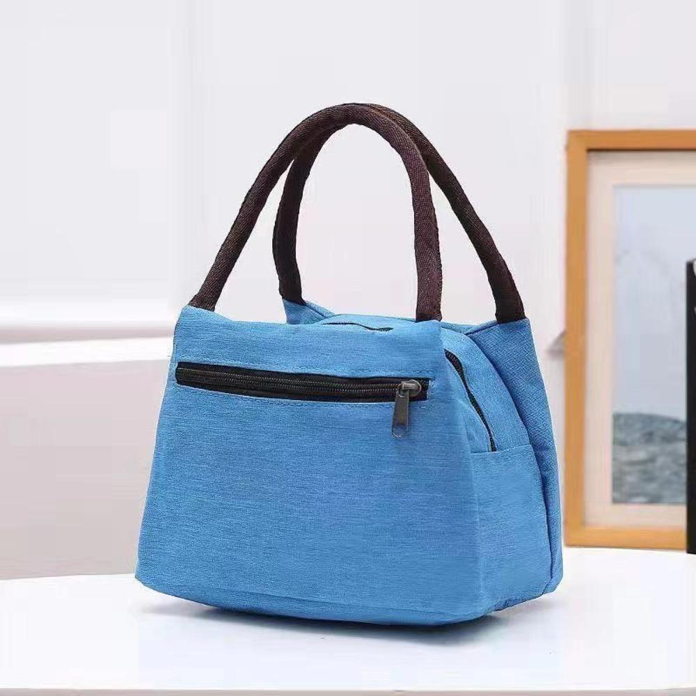 Portable Adult Kids Oxford Cloth Insulated Lunch Bag Camping Food Drink Cooler Bag Picnic Travel Bag Waterproof Food Storage Box