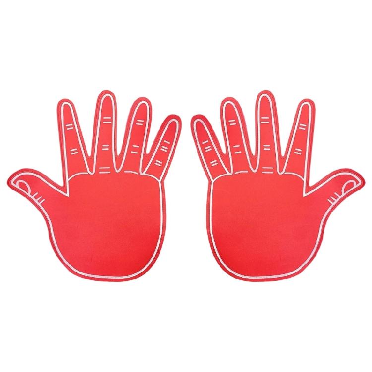 

Foam Cheer Hands Lightweight Comfortable Design for Stadium Enthusiasts and Event Supporters червоний