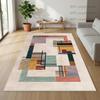 Nordic Minimalism Living Room Carpet Geometric Color Block Decoration Rug 140x200 Non-slip Washable Floor Mat izable Soft