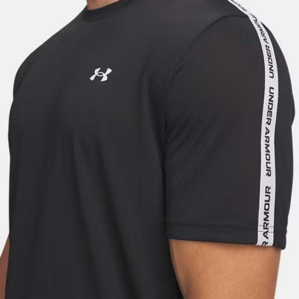 Under Armour Logo Short Sleeve Crew Neck T-Shirt Men Tops 6012356-001