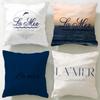 Klasická luxusní značka péče o pleť La Mer Cushion Cover Soft & Easy-Wash Povlak na polštář – Všestranný pro pohovku, postel, cestování a kancelář