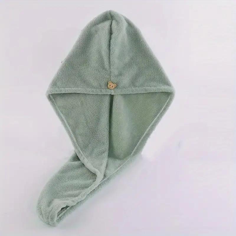 1pc soft blow drying cap, coral velvet thickened bathroom hair towel, women's super-absorbent quick-drying shower cap