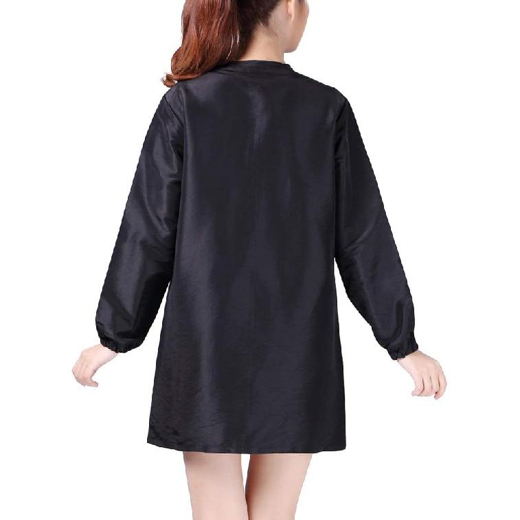 Profesjonalny fartuch salonowy kurtka stylisty uniform kosmetyczny zamek peleryna fryzjerska ubranie robocze fryzjera odzież do włosów uroda SPA gość klient kimono