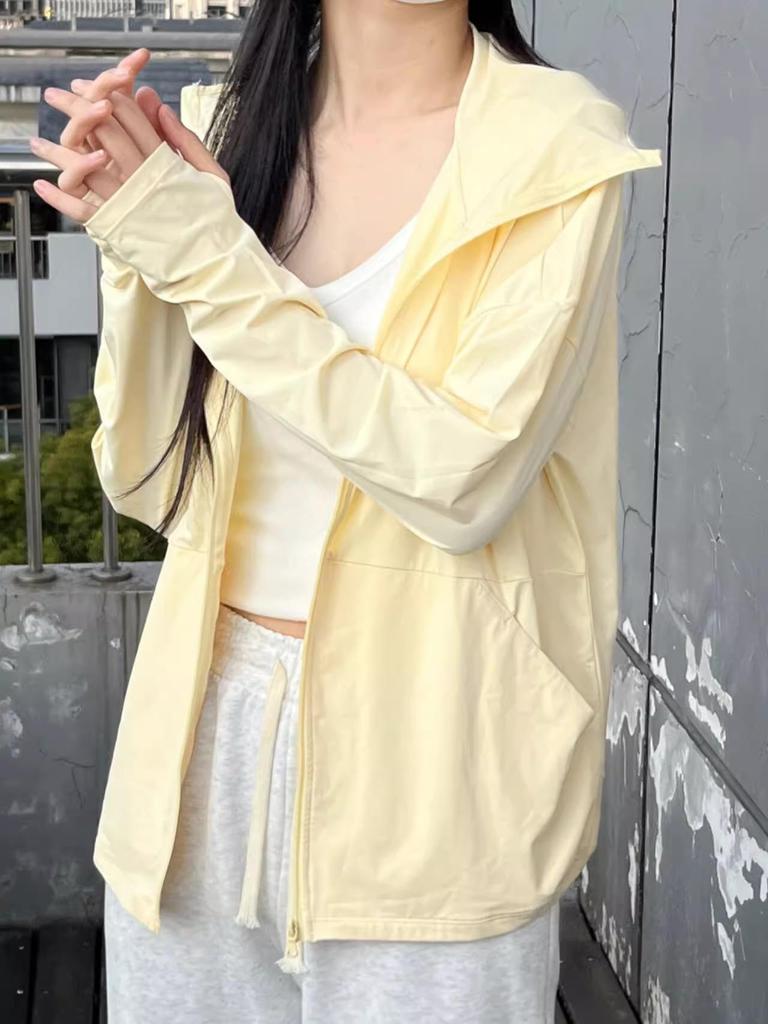 Women's 2025 Ice Silk Hooded UV Protection Summer Cardigan Jacket