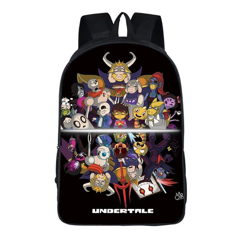 Undertale Cartoon Rugzak Schooltas 40cm/15.7inch Rugzak Boekentassen Computer Rugzak voor Jongen Meisje Beste Cadeau