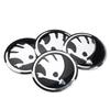Skoda 2026 Hot 4PCS 56mm Aluminium Alloy Auto Car R Wheel Hub Center Caps Emblem Sticker For Skoda Octavia A7 Rapid Fabia Superb