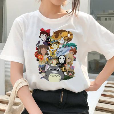 Spirit Away Totoro T Shirt Clothes Cartoon Anime Japanese Women Tshirt T Shirt Female Kawaii Studio