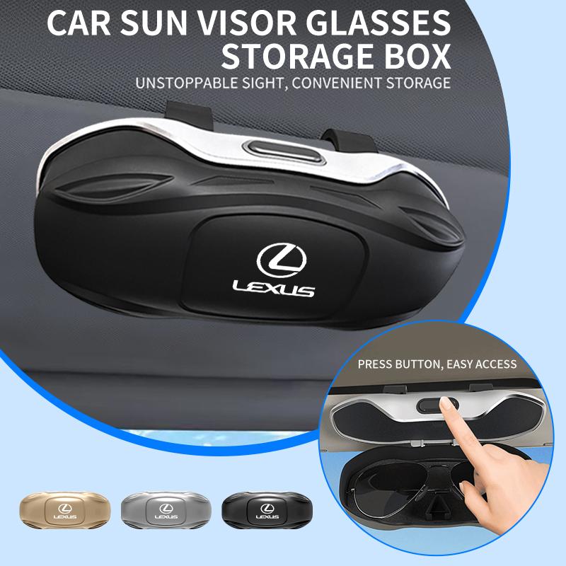 Car Sun Visor Sunglasses Storage Box Glasses Case Clip Accessories For Lexus CT ES GS NX IS250 CT200h IS300h ES300h RX400h NX300