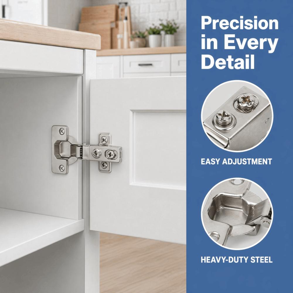 Damper Cabinet Door Hinge Short Arm Hydraulic Hinge Durable Soft Close Hinge Quiet Close