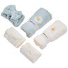 Bath Sheets Daisy Pattern Coral Velvet Blue White Soft Fluffy Highly Absorbent Durable Bath Towels
