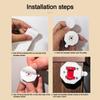 4PCS Furniture Casters Wheels  with Brake Mute Wear-resistant Universal Wheel Stablize Self Adhesive Pulley Base