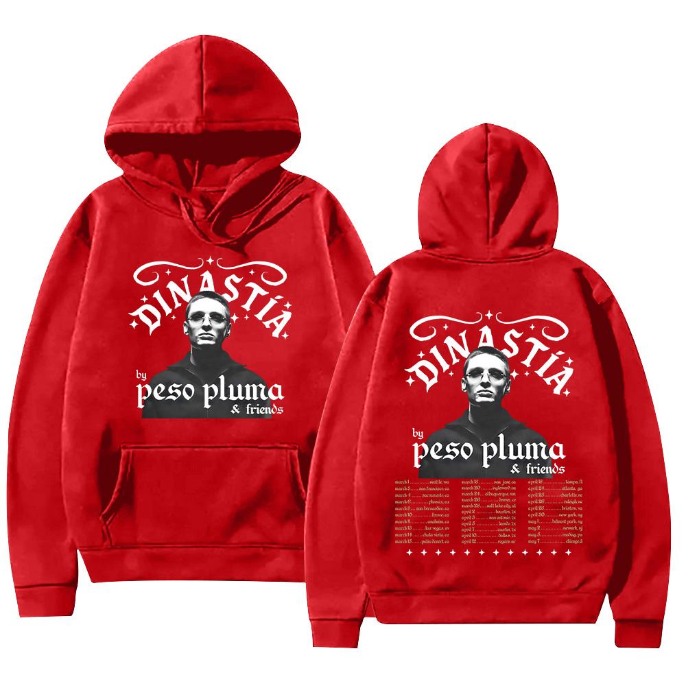Peso Pluma DINASTIA Tour 2026 Hoodies Men Woman Fashion Casual Hoody Sweatshirt Hip Hop Retro Harajuku Streetwear