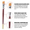 7PCS Nylon Fiber Bristles Short Handle Art Brush Set Oil & Watercolor Brush Kit  Oil Art Creation