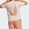 adidas T Shirts Unisex Wonder Taupe Crew Neck Moderate Straight Fit IC4715