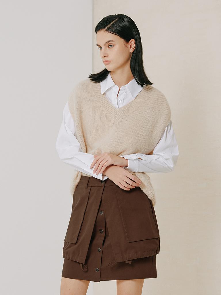 Beuienwaiseutyudio Layered Detail Mini Skirt_Yzasrn6