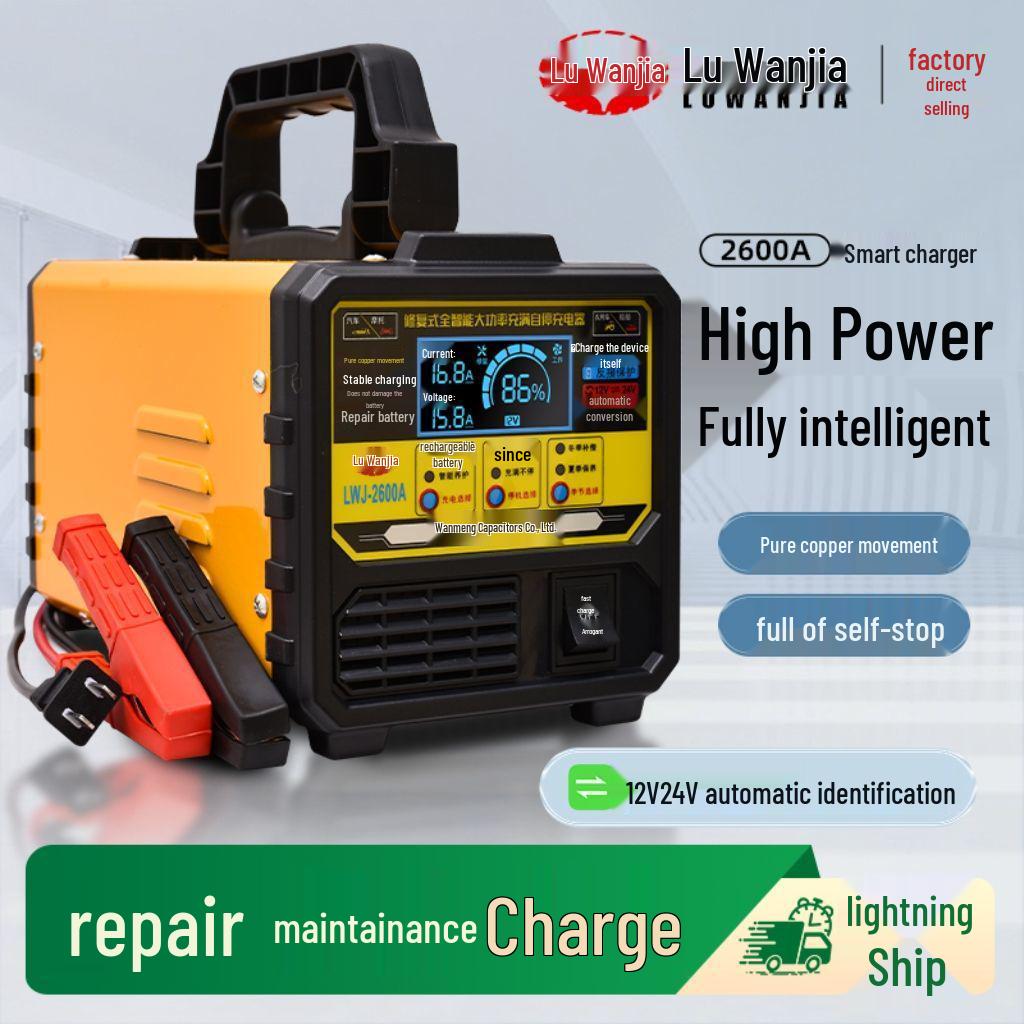 Intelligent Universal Car Battery Charger 12V/24V - Start-Stop Compatible