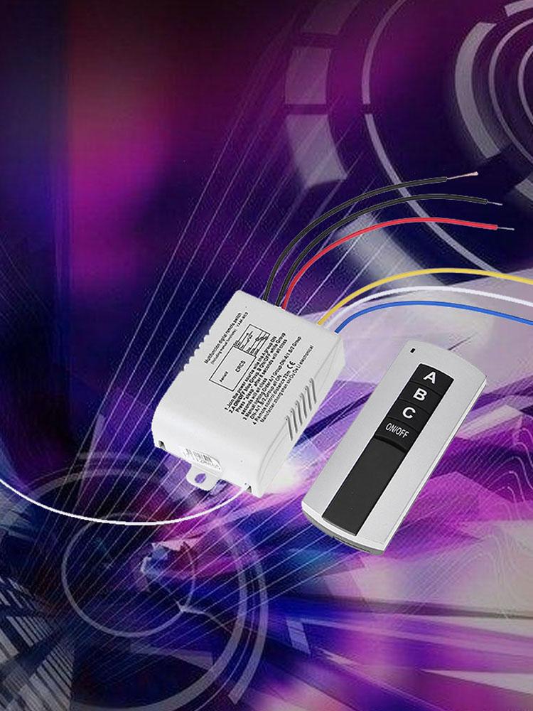 1/2/3 Channel ON/OFF 220V Wireless Remote Control Switch Receiver Transmitter for Fluorescent Lamp Energy-saving Lamp
